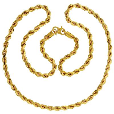 Image Of 22 Karat Gold Rope Chain