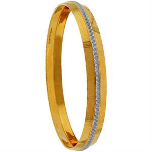 Image Of 2.14 Size 22 Karat Gold Two-Tone SARDAR Kara