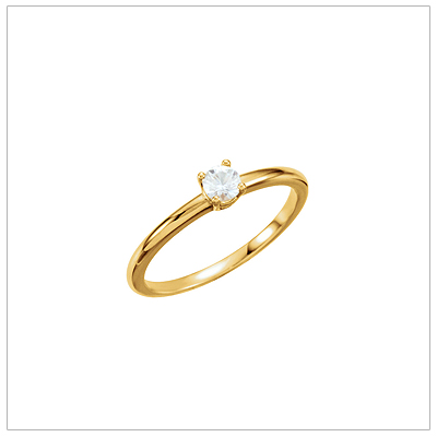 Image Of 22 Karat Gold Elegant Baby Ring