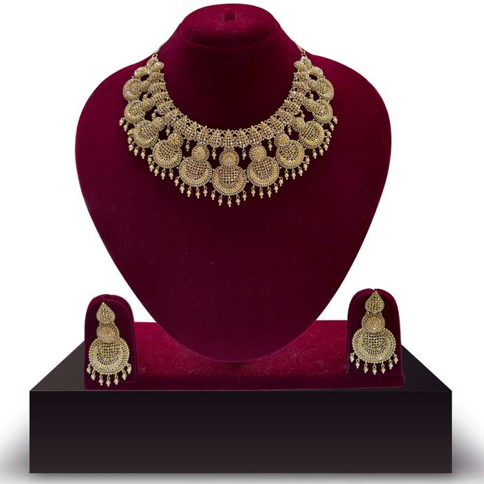 Image Of Enamouring Gold Neckwear Set