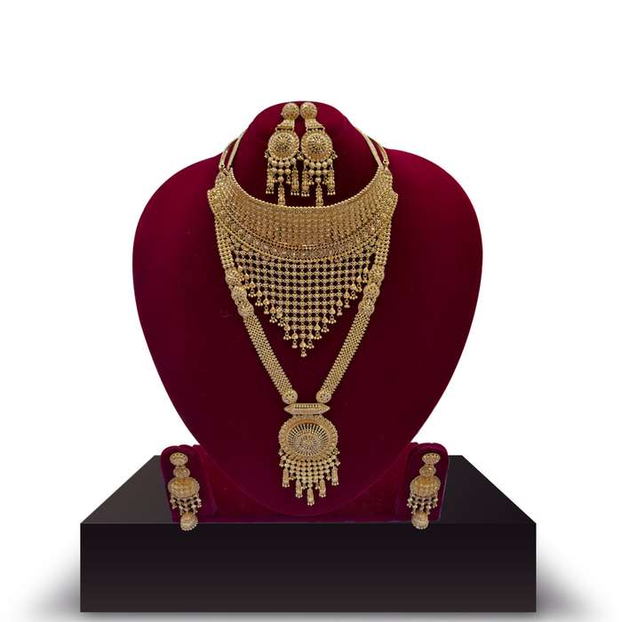 Image Of Broad Filigree Round Neckwear Set