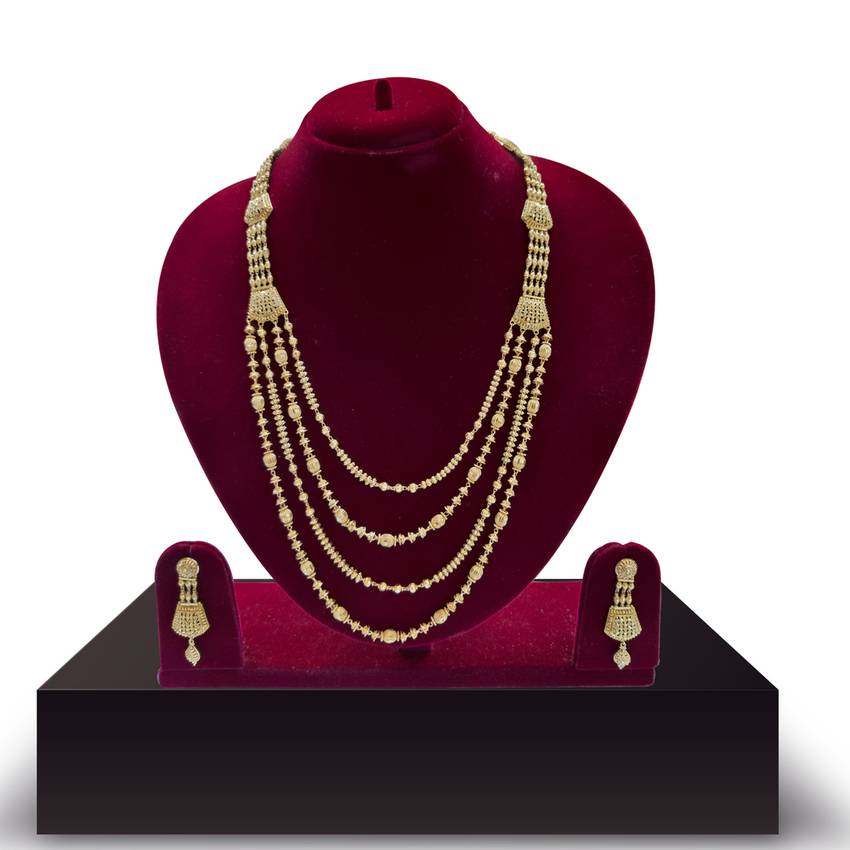 Image Of Alluring Gold Neckwear Set