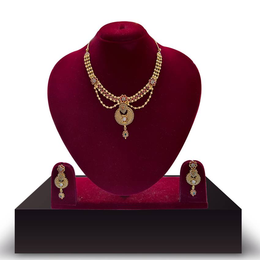 Image Of Wondrous Gold Neckwear Set
