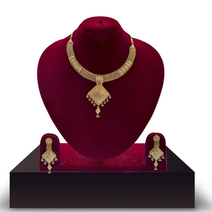 Image Of Ethereal Gold Neckwear Set