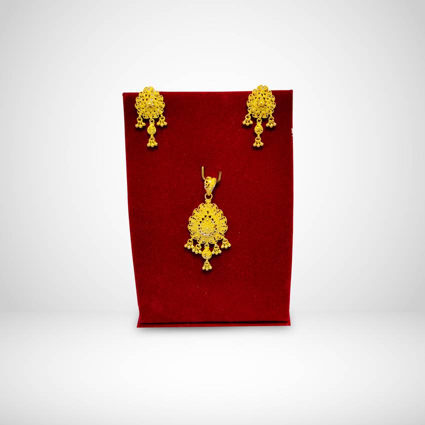 Image Of Regal Pendant Earrings Set