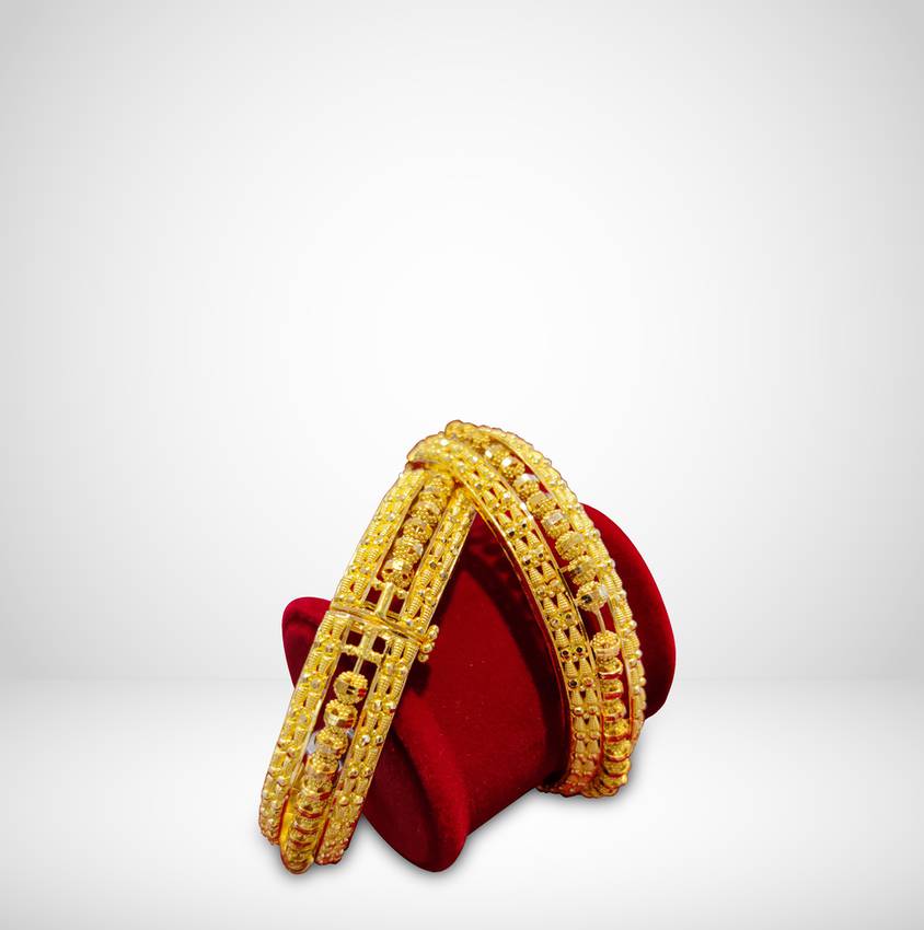 Image Of Opulent Traditional Gold Bangle