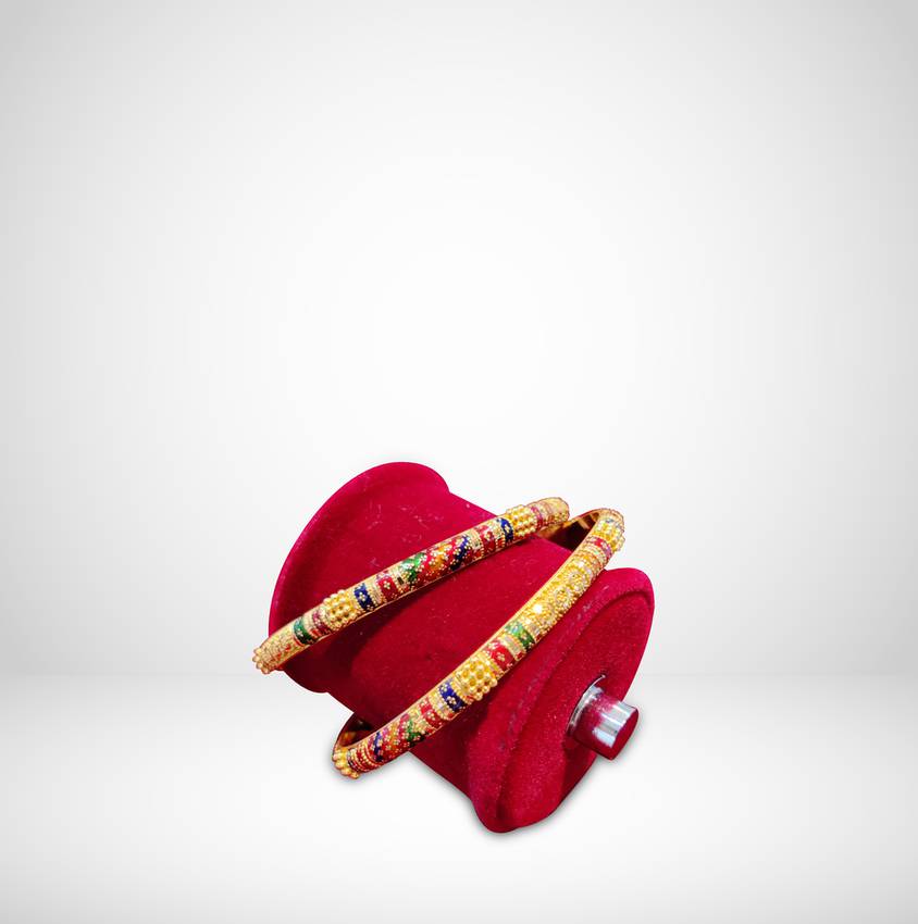 Image Of Pristine Gold Shankha Bangles