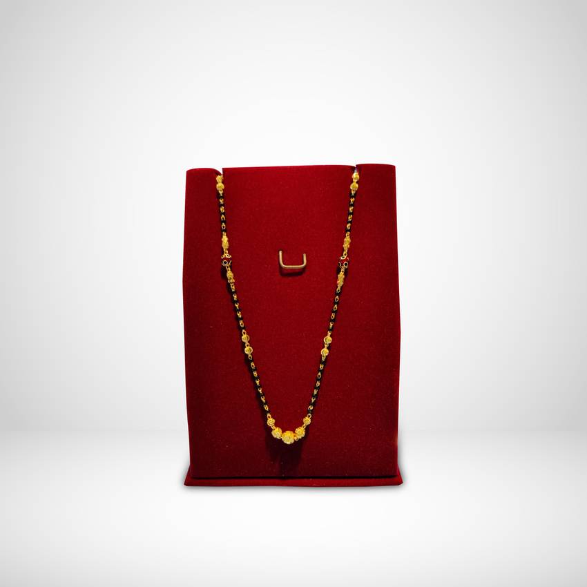 Image Of Carved Ball Centre Mangalsutra