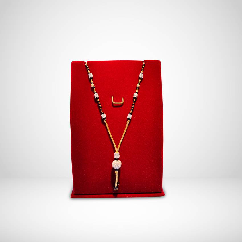 Image Of Delicate Traditional Gold Mangalsutra