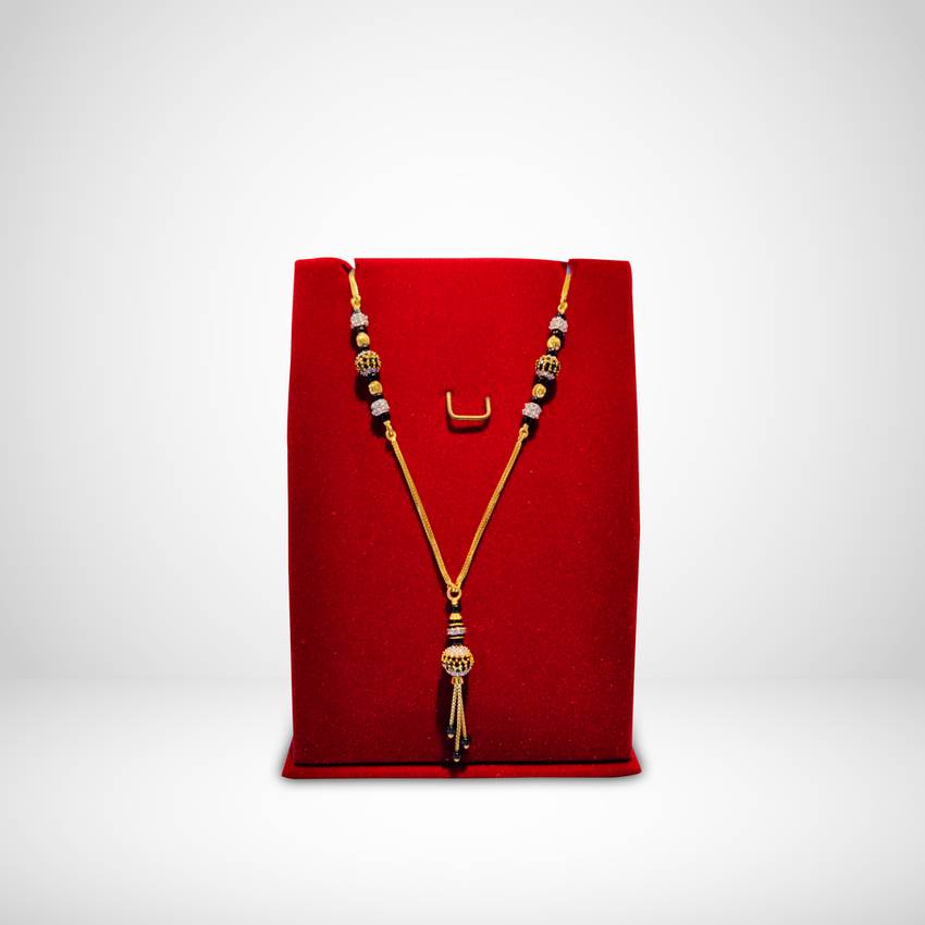 Image Of Traditional Gold Bead Mangalsutra