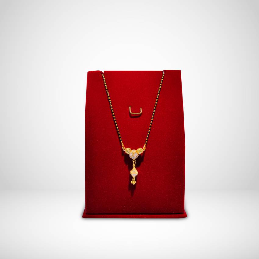 Image Of Magnificent Diamond And Rose Gold Mangalsutra