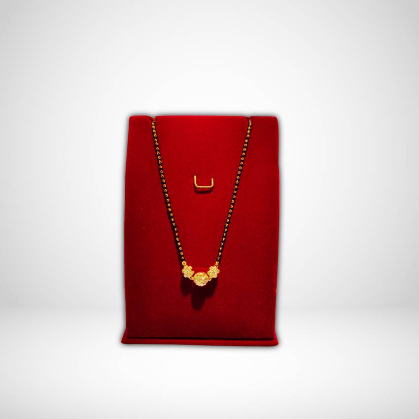 Image Of Traditional Gold Bead Mangalsutra