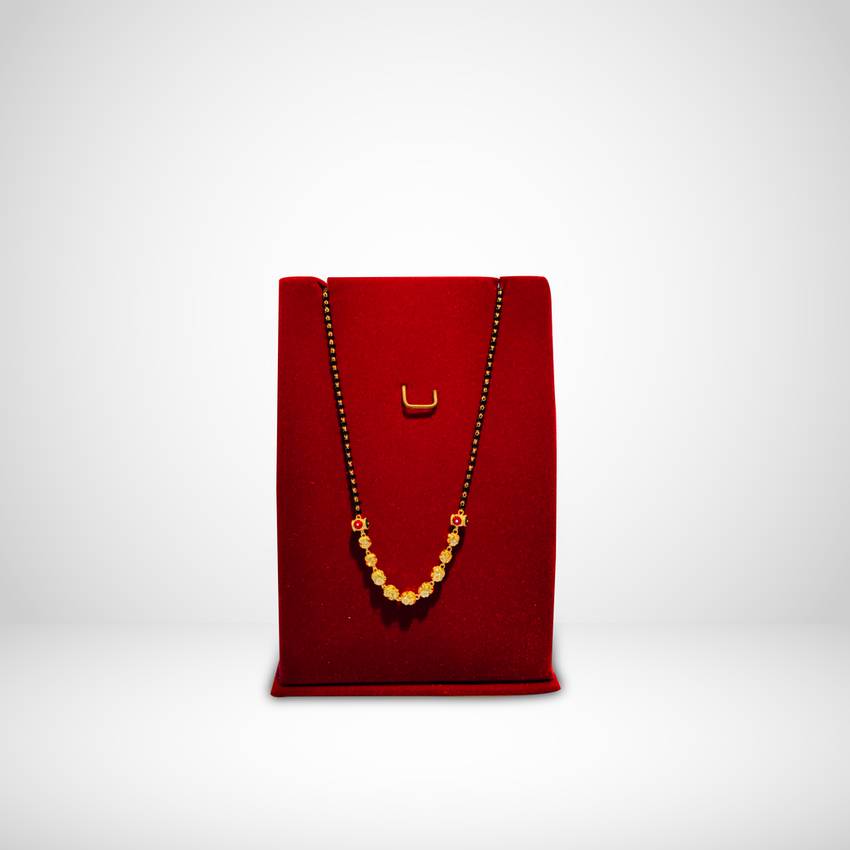 Image Of Queenly 22 Fine Carat Gold Mangalsutra