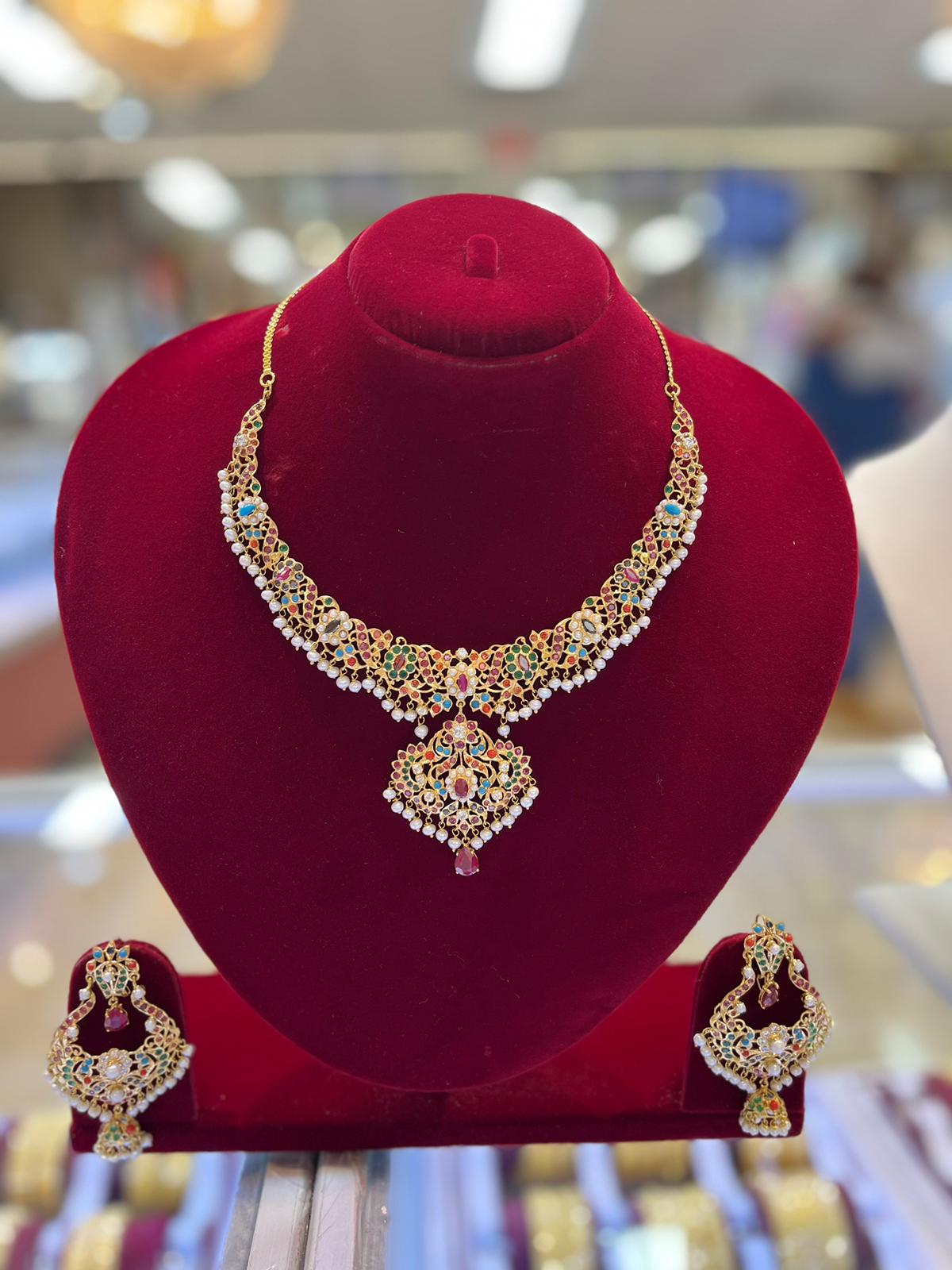 Image Of Kumuda Emerald And Ruby Necklace