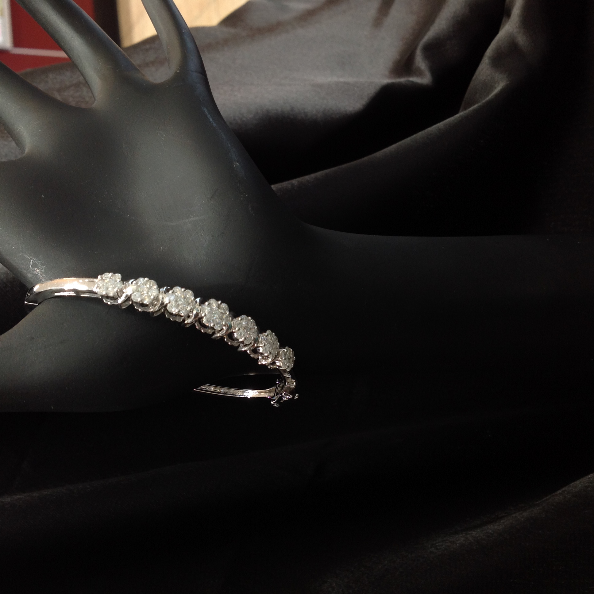 Image Of Sleek Diamond Line Bracelet